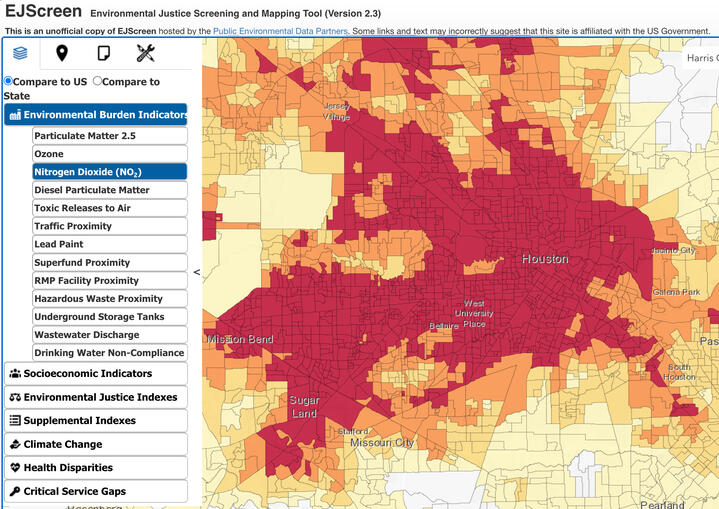 Public Environmental Data Partners EJScreen