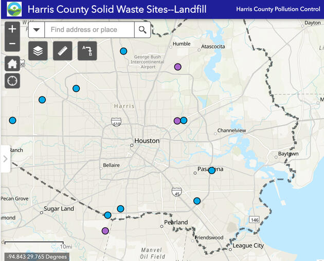 Harris County Solid Waste Sites - Landfill